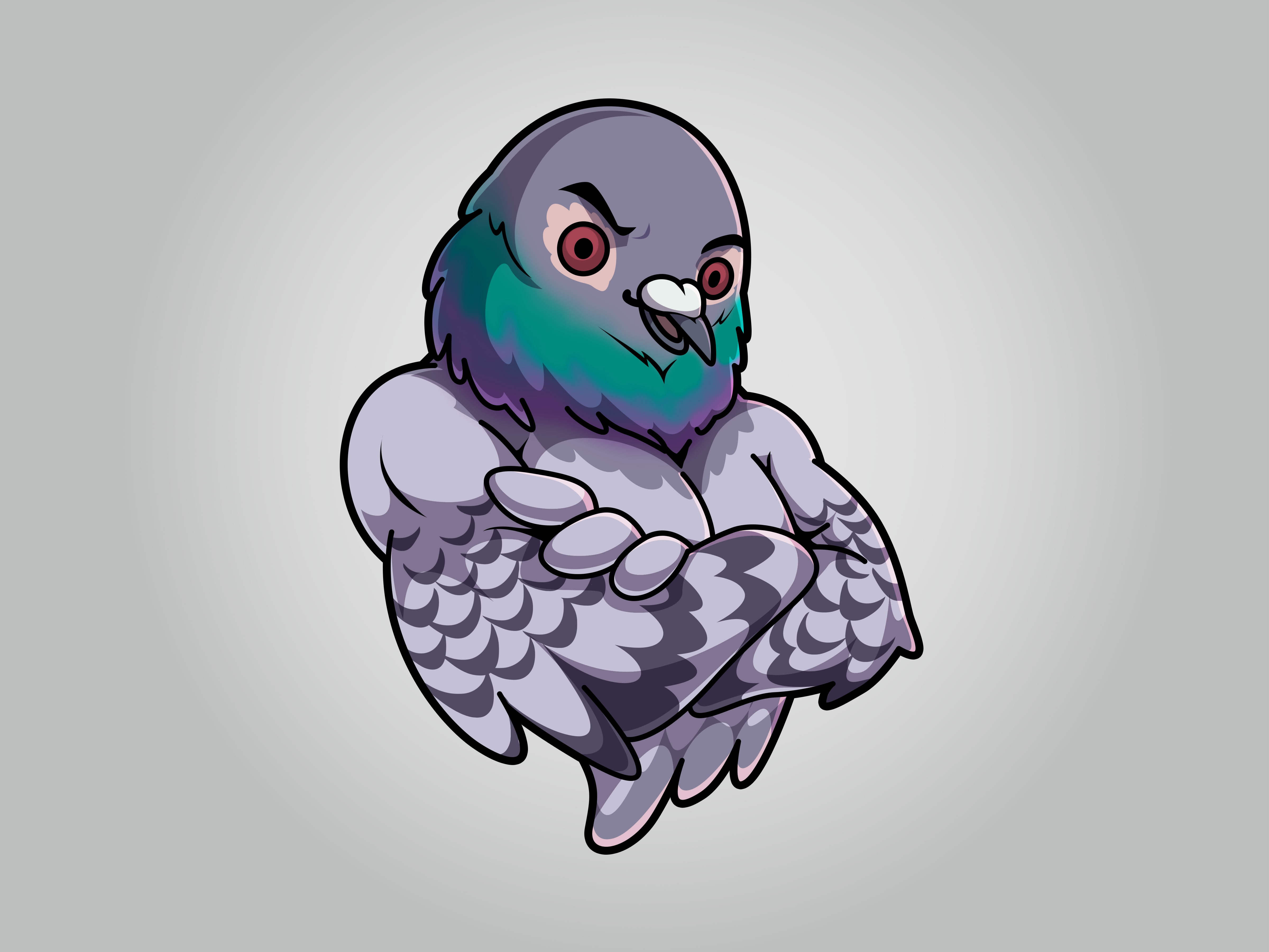 Buff pigeon logo